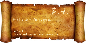 Polster Arianna névjegykártya